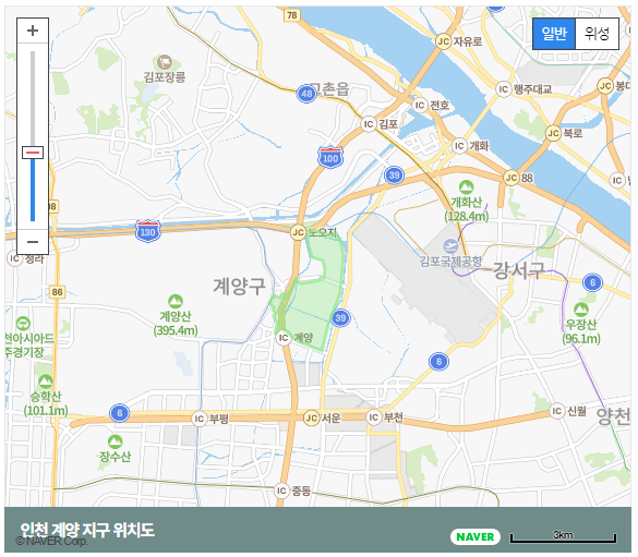 인천 계양지구 위치도