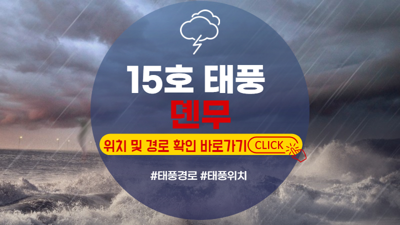 15호 태풍 뎬무 경로