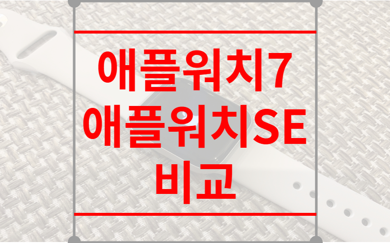 애플워치7 애플워치SE 비교