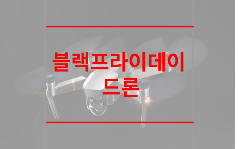 블랙프라이데이 드론