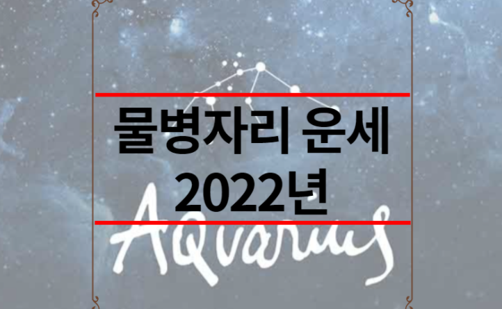 물병자리 운세 2022년