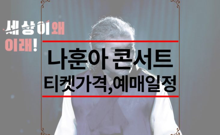 나훈아 콘서트 티켓