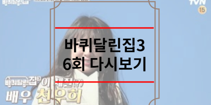 바퀴달린집3 6회 다시보기