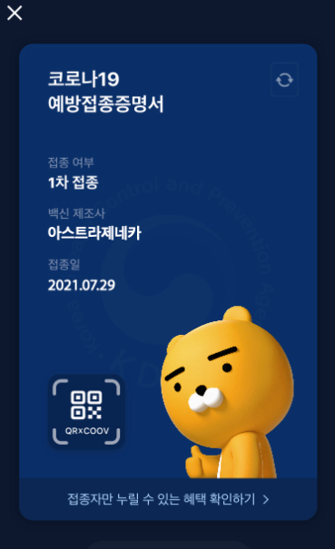 카카오 방역패스