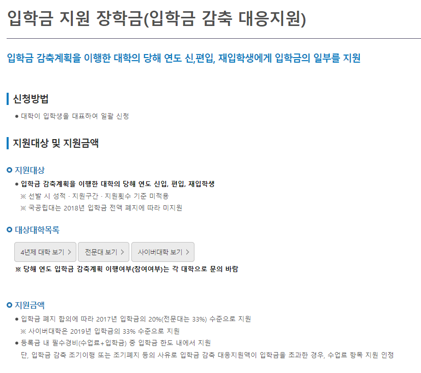 2022년 다자녀 국가장학금