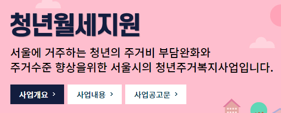 무주택 청년 월세 지원