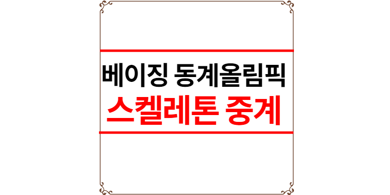 스켈레톤 중계