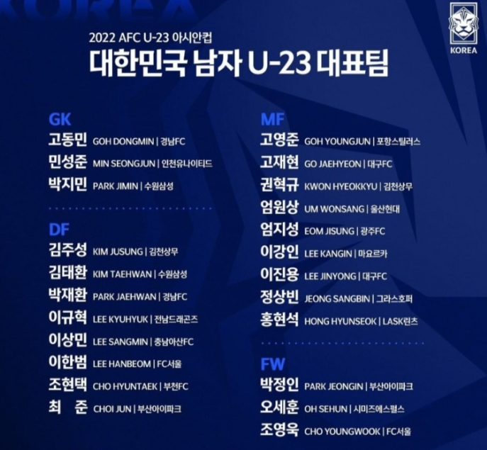 2022 아시안컵 중계 명단