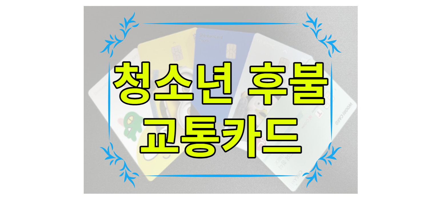 청소년후불교통카드