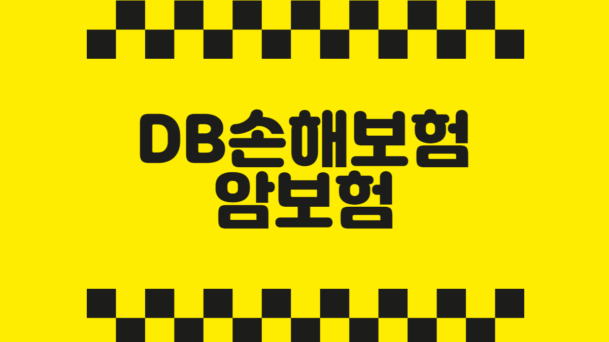 DB손해보험 암보험