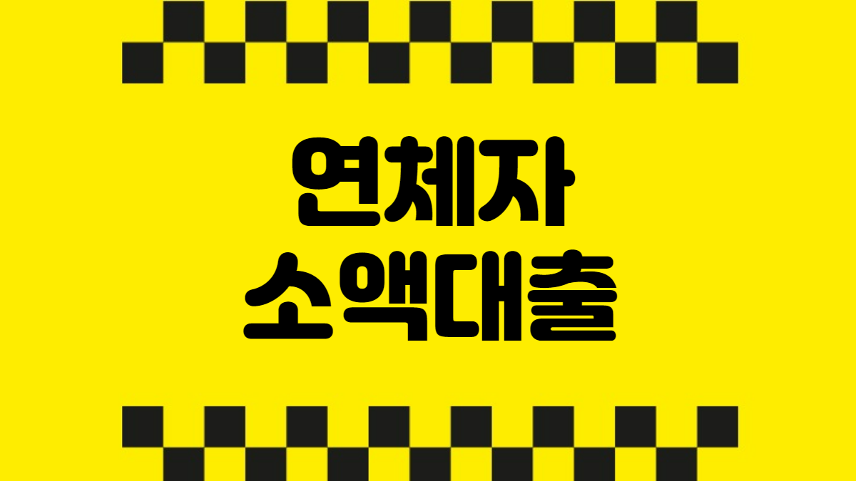 연체자 소액대출