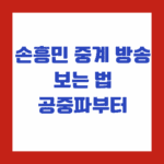 손흥민 중계 방송 보는 법, 공중파부터