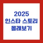 2025 인스타 스토리 몰래보기
