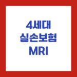 4세대 실손보험 MRI